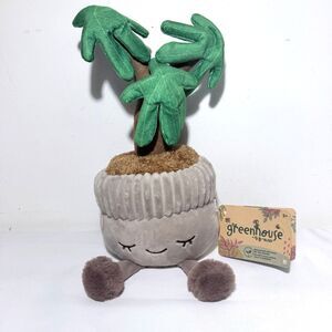 Greenhouse by Russ 12” DAVID THE MONEY TREE Plush Plant NWT